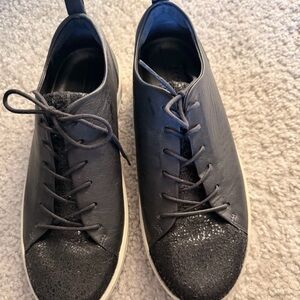 Ecco Black Leather Women's Shoes